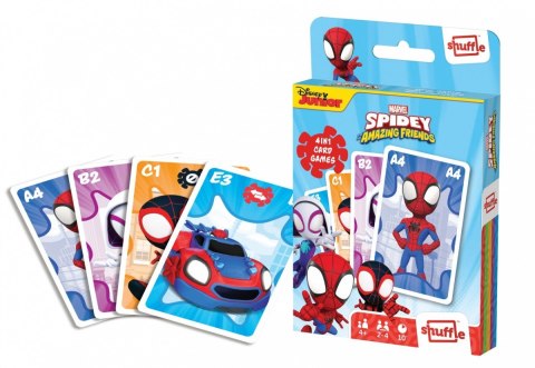 Gra karciana Shuffle Fun 4w1 Marvel Spidey i super-kumple Gra karciana Shuffle Fun 4w1 Marvel Spidey i super-kumple