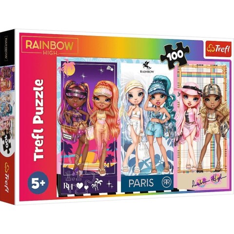 Puzzle 100 elementów Tęczowe laleczki Rainbow High Puzzle 100 elementów Tęczowe laleczki Rainbow High