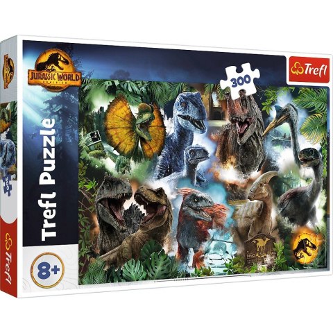 Puzzle 300 elementów Ulubione dinozaury Jurassic World Puzzle 300 elementów Ulubione dinozaury Jurassic World