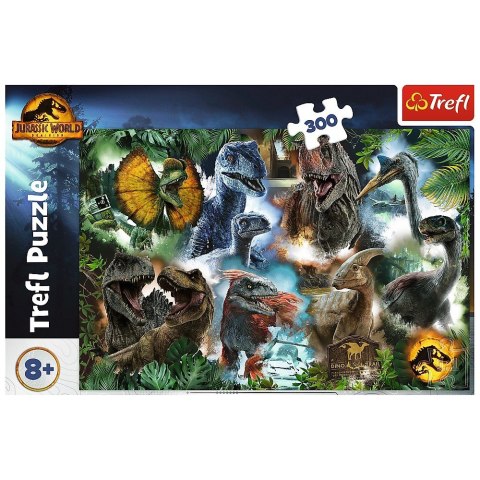 Puzzle 300 elementów Ulubione dinozaury Jurassic World Puzzle 300 elementów Ulubione dinozaury Jurassic World