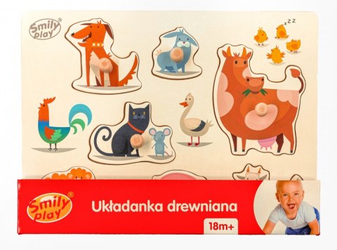 Układanka drewniana Zwierzęta domowe Układanka drewniana Zwierzęta domowe