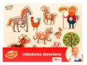 Układanka drewniana Zwierzęta farma Układanka drewniana Zwierzęta farma