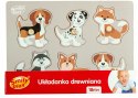 Układanka drewniana Zwierzęta pieski Układanka drewniana Zwierzęta pieski