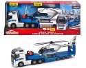 Zestaw policyjny Majorette Grand Volvo ciężarówka + helikopter 35 cm Zestaw policyjny Majorette Grand Volvo ciężarówka + helikopter 35 cm