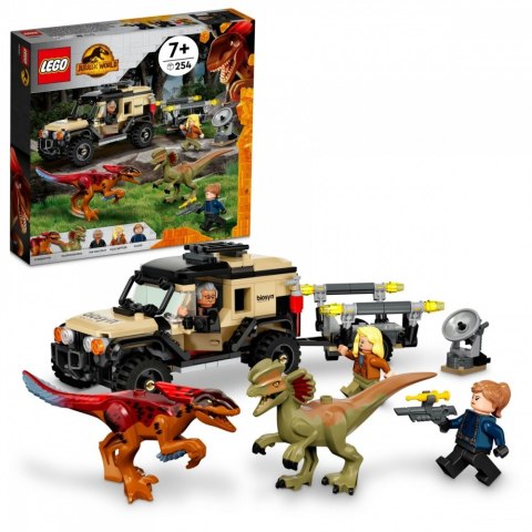 Klocki Jurassic World 76951 Transport pyroraptora i dilofozaura Klocki Jurassic World 76951 Transport pyroraptora i dilofozaura