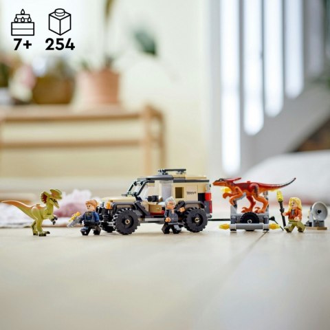 Klocki Jurassic World 76951 Transport pyroraptora i dilofozaura Klocki Jurassic World 76951 Transport pyroraptora i dilofozaura