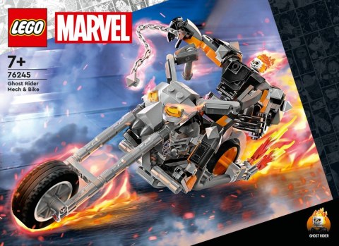 Klocki Super Heroes 76245 Upiorny Jeździec - mech i motor Klocki Super Heroes 76245 Upiorny Jeździec - mech i motor