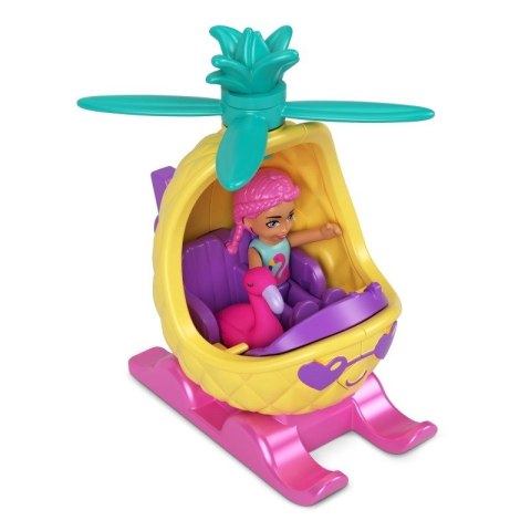 Figurki Polly Pocket Pollyville Helikopter Ananas Figurki Polly Pocket Pollyville Helikopter Ananas
