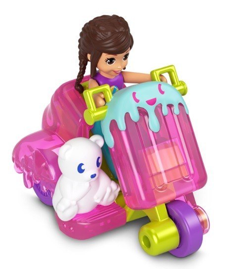 Figurki Polly Pocket Pollyville Mroźny skuter Figurki Polly Pocket Pollyville Mroźny skuter