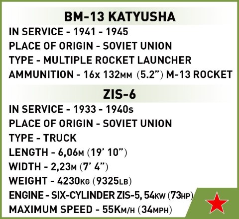 Klocki BM-13 Katyusha (ZIS-6) Klocki BM-13 Katyusha (ZIS-6)