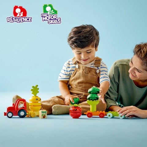 Klocki DUPLO 10982 Traktor z warzywami i owocami Klocki DUPLO 10982 Traktor z warzywami i owocami