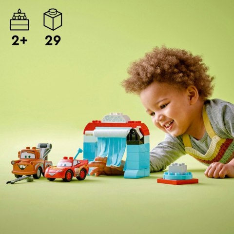 Klocki DUPLO 10996 Disney and Pixars Cars Zygzak McQueen i Złomek - myjnia Klocki DUPLO 10996 Disney and Pixars Cars Zygzak McQueen i Złomek - myjnia