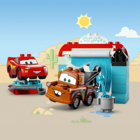 Klocki DUPLO 10996 Disney and Pixars Cars Zygzak McQueen i Złomek - myjnia Klocki DUPLO 10996 Disney and Pixars Cars Zygzak McQueen i Złomek - myjnia