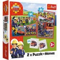 Puzzle 2w1 memos Drużyna Strażaka Sama Puzzle 2w1 memos Drużyna Strażaka Sama