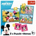 Puzzle 2w1 memos Poznaj bohaterów Disneya Puzzle 2w1 memos Poznaj bohaterów Disneya