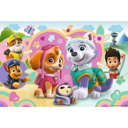 Puzzle 70 elementów glitter w kuferku Urocza Skye i Everest