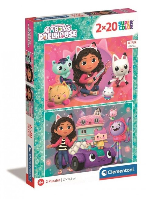 Puzle 2x20 elementów Koci Domek Gabi Puzle 2x20 elementów Koci Domek Gabi
