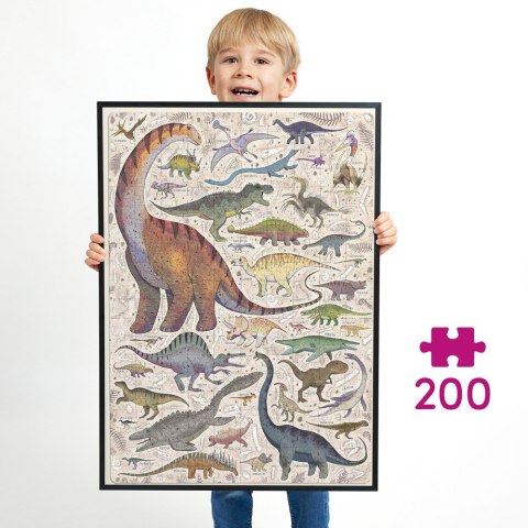 Puzzle 200 elementów Puzzlove Dinozaury Puzzle 200 elementów Puzzlove Dinozaury