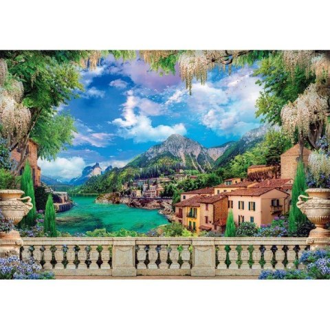Puzzle 3000 elementów High Quality Lush Terrace On Lake Puzzle 3000 elementów High Quality Lush Terrace On Lake