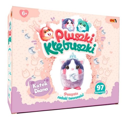 Zestaw kreatywny Pluszki kłębuszki Kotek Diana 97 elementów Zestaw kreatywny Pluszki kłębuszki Kotek Diana 97 elementów