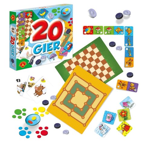 Gra Zestaw 20 gier, Gry Rodzinne Gra Zestaw 20 gier, Gry Rodzinne