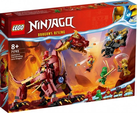 Klocki Ninjago 71793 Lawowy smok zmieniający się w falę ognia Klocki Ninjago 71793 Lawowy smok zmieniający się w falę ognia