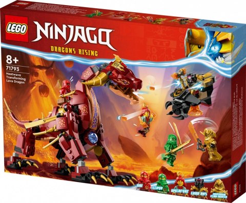 Klocki Ninjago 71793 Lawowy smok zmieniający się w falę ognia Klocki Ninjago 71793 Lawowy smok zmieniający się w falę ognia