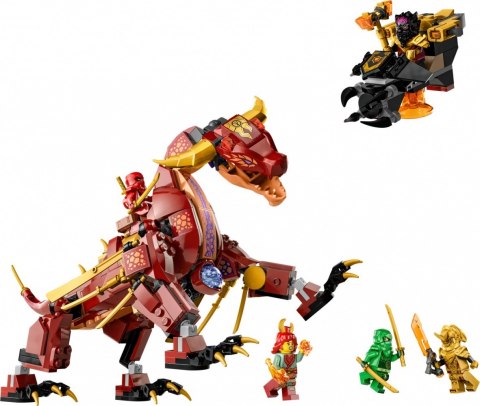 Klocki Ninjago 71793 Lawowy smok zmieniający się w falę ognia Klocki Ninjago 71793 Lawowy smok zmieniający się w falę ognia