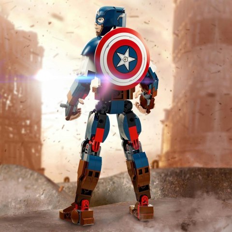 Klocki Super Heroes 76258 Marvel Figurka Kapitana Ameryki do zbudowania Klocki Super Heroes 76258 Marvel Figurka Kapitana Ameryki do zbudowania