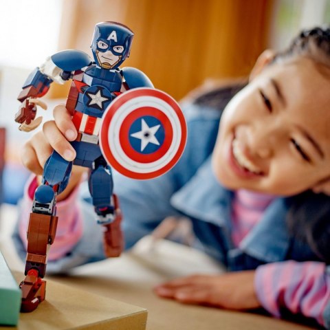 Klocki Super Heroes 76258 Marvel Figurka Kapitana Ameryki do zbudowania Klocki Super Heroes 76258 Marvel Figurka Kapitana Ameryki do zbudowania