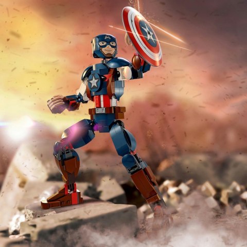Klocki Super Heroes 76258 Marvel Figurka Kapitana Ameryki do zbudowania Klocki Super Heroes 76258 Marvel Figurka Kapitana Ameryki do zbudowania