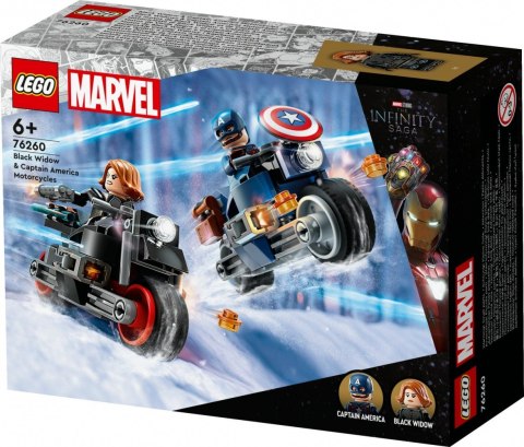 Klocki Super Heroes 76260 Marvel Motocykle Czarnej Wdowy i Kapitana Ameryki Klocki Super Heroes 76260 Marvel Motocykle Czarnej Wdowy i Kapitana Ameryki