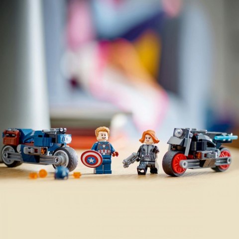 Klocki Super Heroes 76260 Marvel Motocykle Czarnej Wdowy i Kapitana Ameryki Klocki Super Heroes 76260 Marvel Motocykle Czarnej Wdowy i Kapitana Ameryki