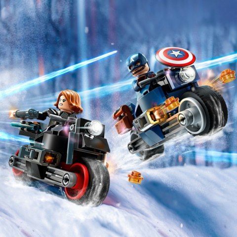 Klocki Super Heroes 76260 Marvel Motocykle Czarnej Wdowy i Kapitana Ameryki Klocki Super Heroes 76260 Marvel Motocykle Czarnej Wdowy i Kapitana Ameryki