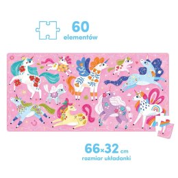 Puzzle 60 elementów Ach Jednorożce