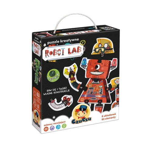 Puzzle kreatywne 63 elementy - Robot Lab Puzzle kreatywne 63 elementy - Robot Lab