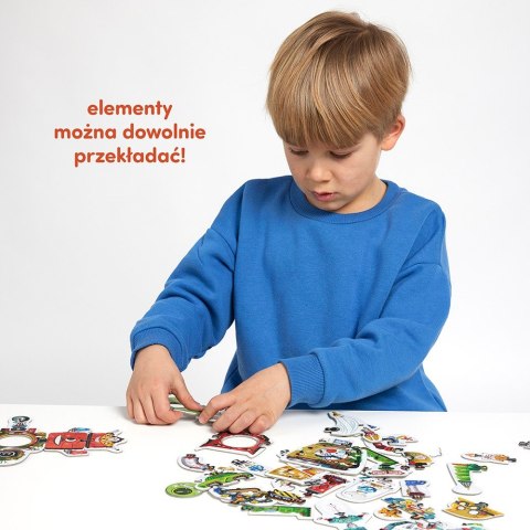 Puzzle kreatywne 63 elementy - Robot Lab Puzzle kreatywne 63 elementy - Robot Lab