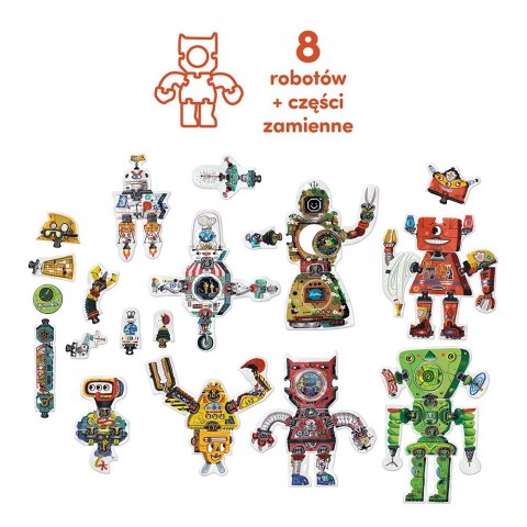 Puzzle kreatywne 63 elementy - Robot Lab Puzzle kreatywne 63 elementy - Robot Lab
