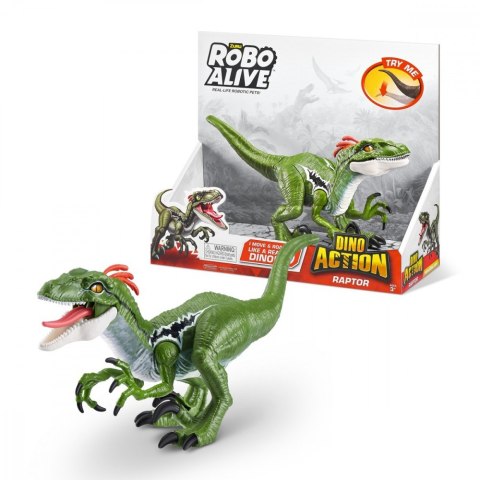 Figurka interaktywna Dino Action seria 1 Raptor Figurka interaktywna Dino Action seria 1 Raptor