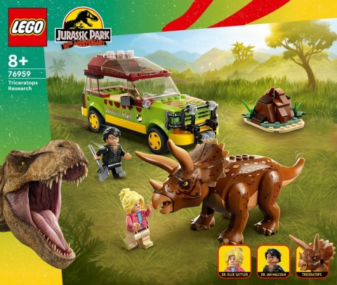 Klocki Jurassic World 76959 Badanie triceratopsa Klocki Jurassic World 76959 Badanie triceratopsa