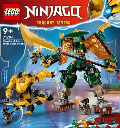 Klocki Ninjago 71794 Drużyna mechów ninja Lloyda i Arina Klocki Ninjago 71794 Drużyna mechów ninja Lloyda i Arina