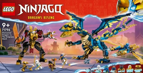 Klocki Ninjago 71796 Smok żywiołu kontra mech cesarzowej Klocki Ninjago 71796 Smok żywiołu kontra mech cesarzowej