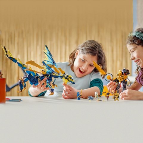 Klocki Ninjago 71796 Smok żywiołu kontra mech cesarzowej Klocki Ninjago 71796 Smok żywiołu kontra mech cesarzowej