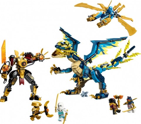 Klocki Ninjago 71796 Smok żywiołu kontra mech cesarzowej Klocki Ninjago 71796 Smok żywiołu kontra mech cesarzowej