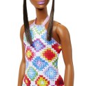 Barbie Fashionistas Lalka w kolorowej sukience Barbie Fashionistas Lalka w kolorowej sukience