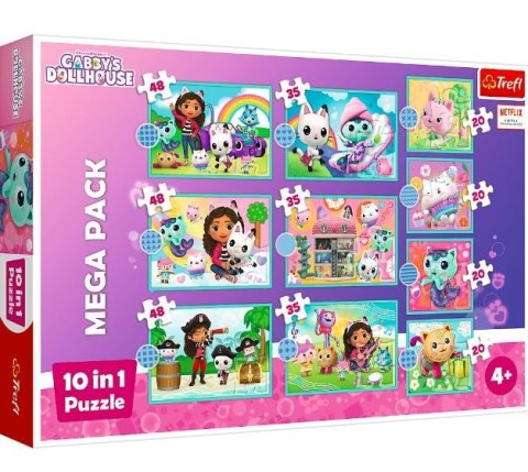 Puzzle 10w1 W świecie Gabi Gabby Dollhouse Puzzle 10w1 W świecie Gabi Gabby Dollhouse