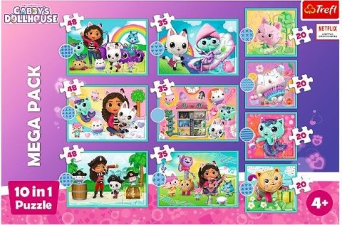 Puzzle 10w1 W świecie Gabi Gabby Dollhouse Puzzle 10w1 W świecie Gabi Gabby Dollhouse