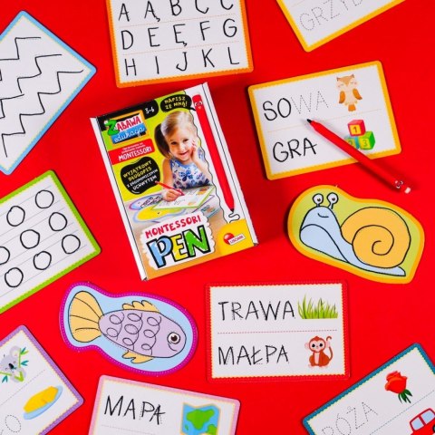Zestaw Montessori Długopis z 32 tabliczkami Zestaw Montessori Długopis z 32 tabliczkami