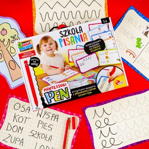 Zestaw edukacyjny Montessori Pen Szkoła pisania z 18 tabliczkami Zestaw edukacyjny Montessori Pen Szkoła pisania z 18 tabliczkami