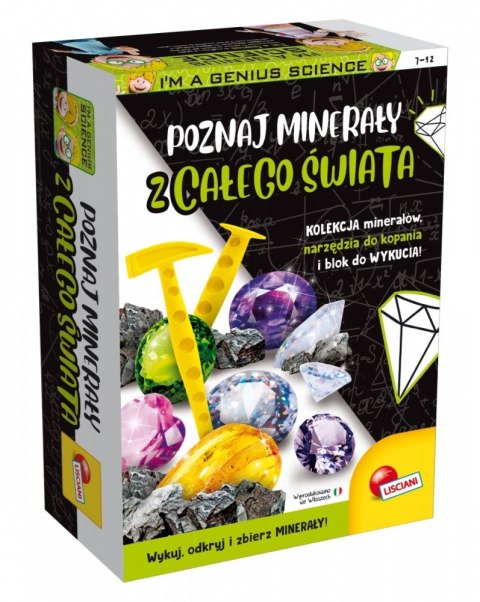Zestaw naukowy Im a Genius Poznaj minerały z całego świata Zestaw naukowy Im a Genius Poznaj minerały z całego świata